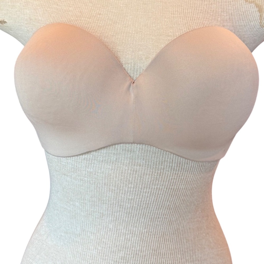 Maidenform Strapless Bra‎ 36D Nude Beige Seamless Underwire